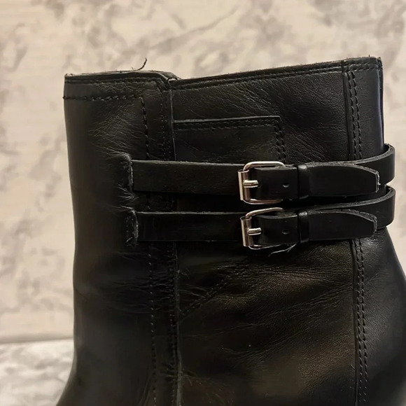 Marc Fisher Women's Kattie Ankle-Boots Black Leather Size 8 - Picture 9 of 11